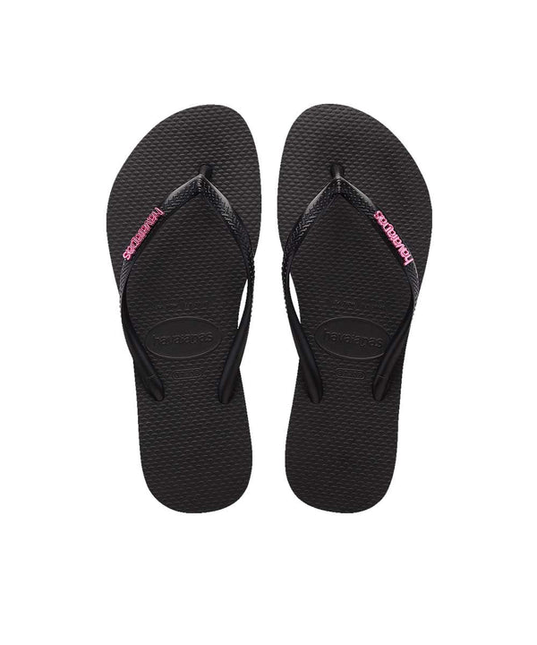 Havaianas Women's Slim Metal Logo Thongs