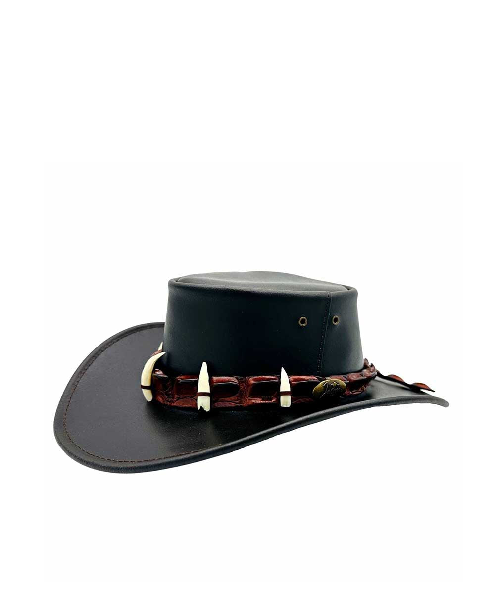 Jacaru Croc Hunter Leather Hat Main image