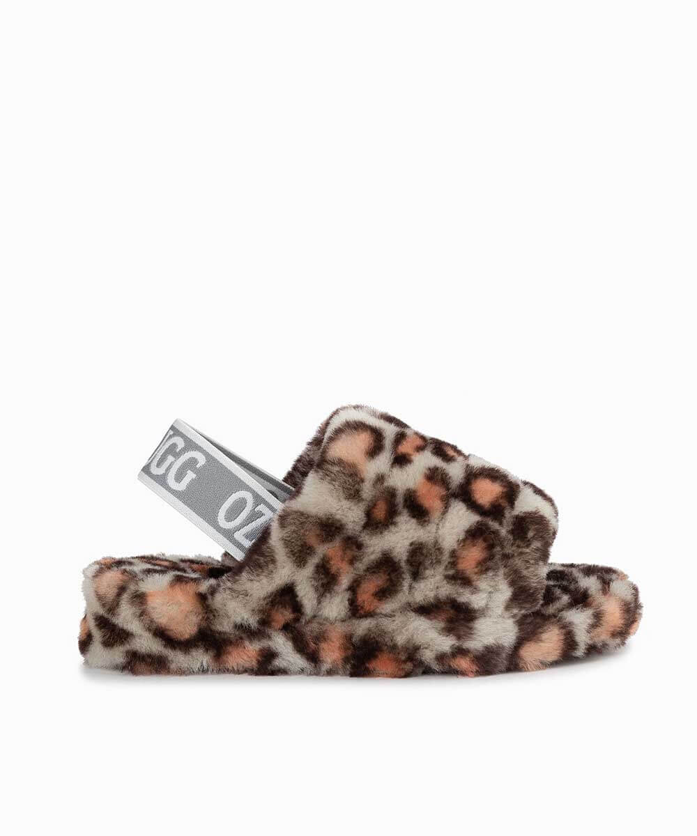 Kid’s UGG Snugg Leopard Slide Main image