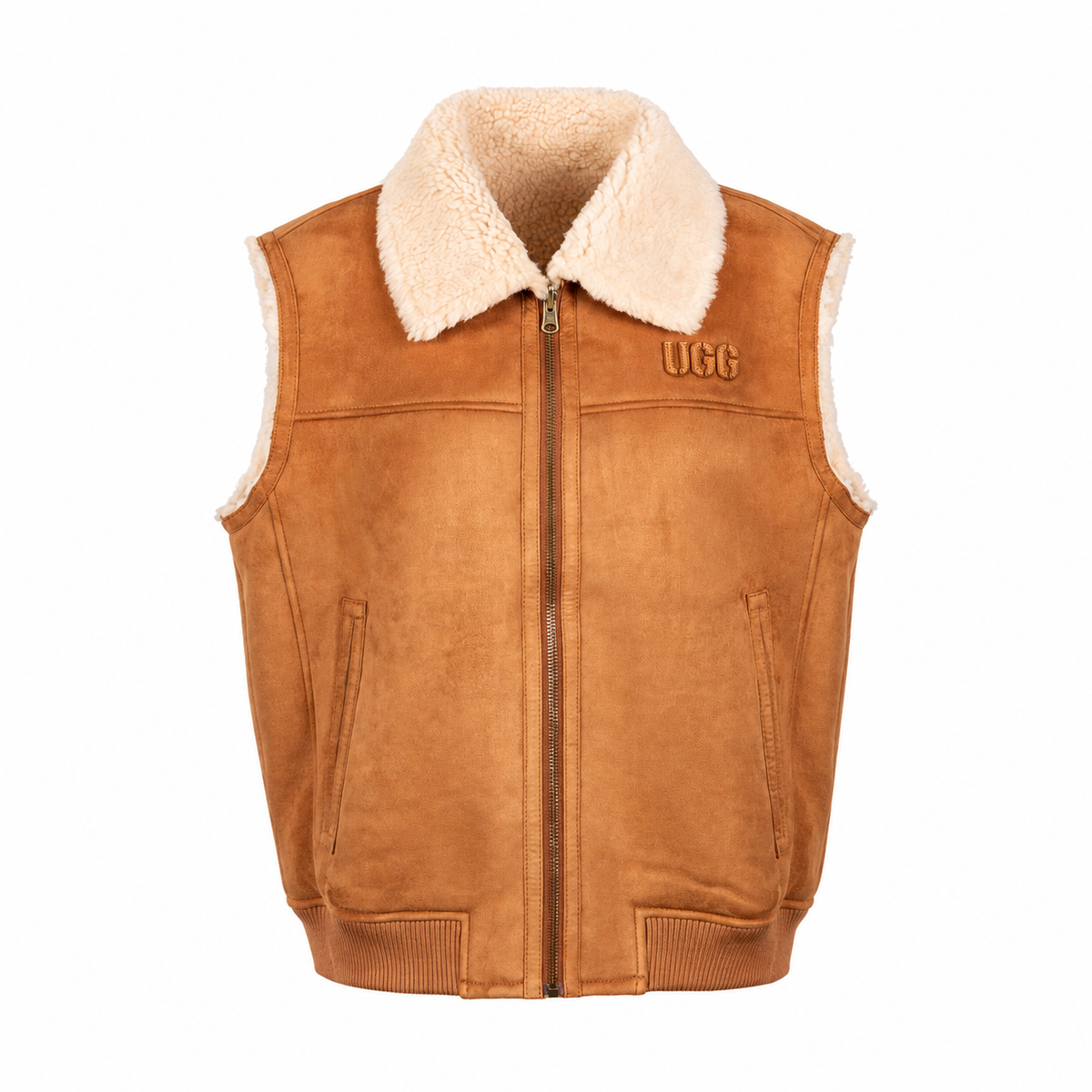 UGG Women's Lorne Reversible Zip Vest - Chestnut/Natural