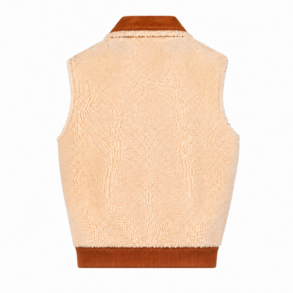UGG Women's Lorne Reversible Zip Vest - Chestnut/Natural