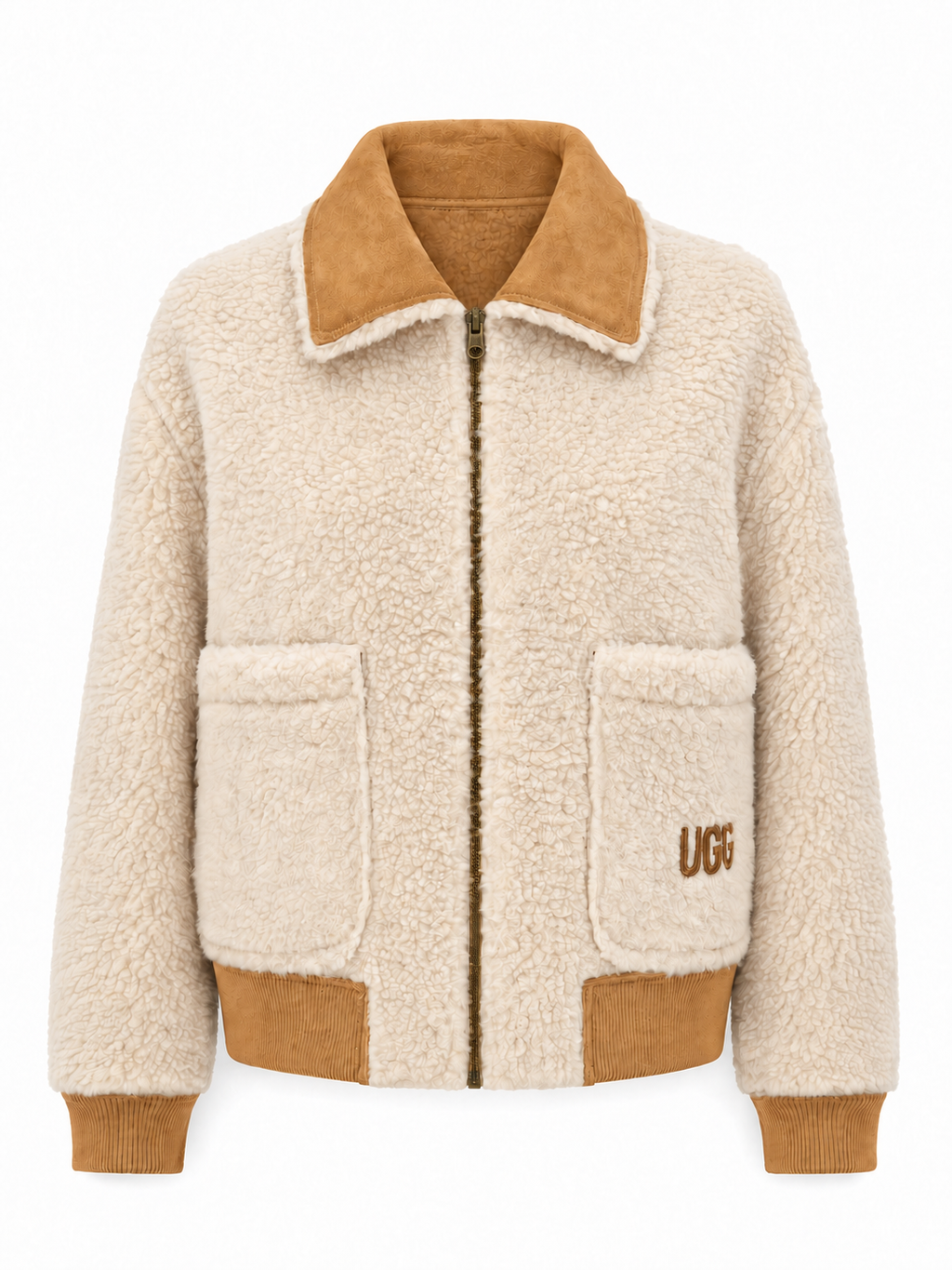 UGG Women's Bondi Reversible Bomber Jacket - Chestnut/Natural