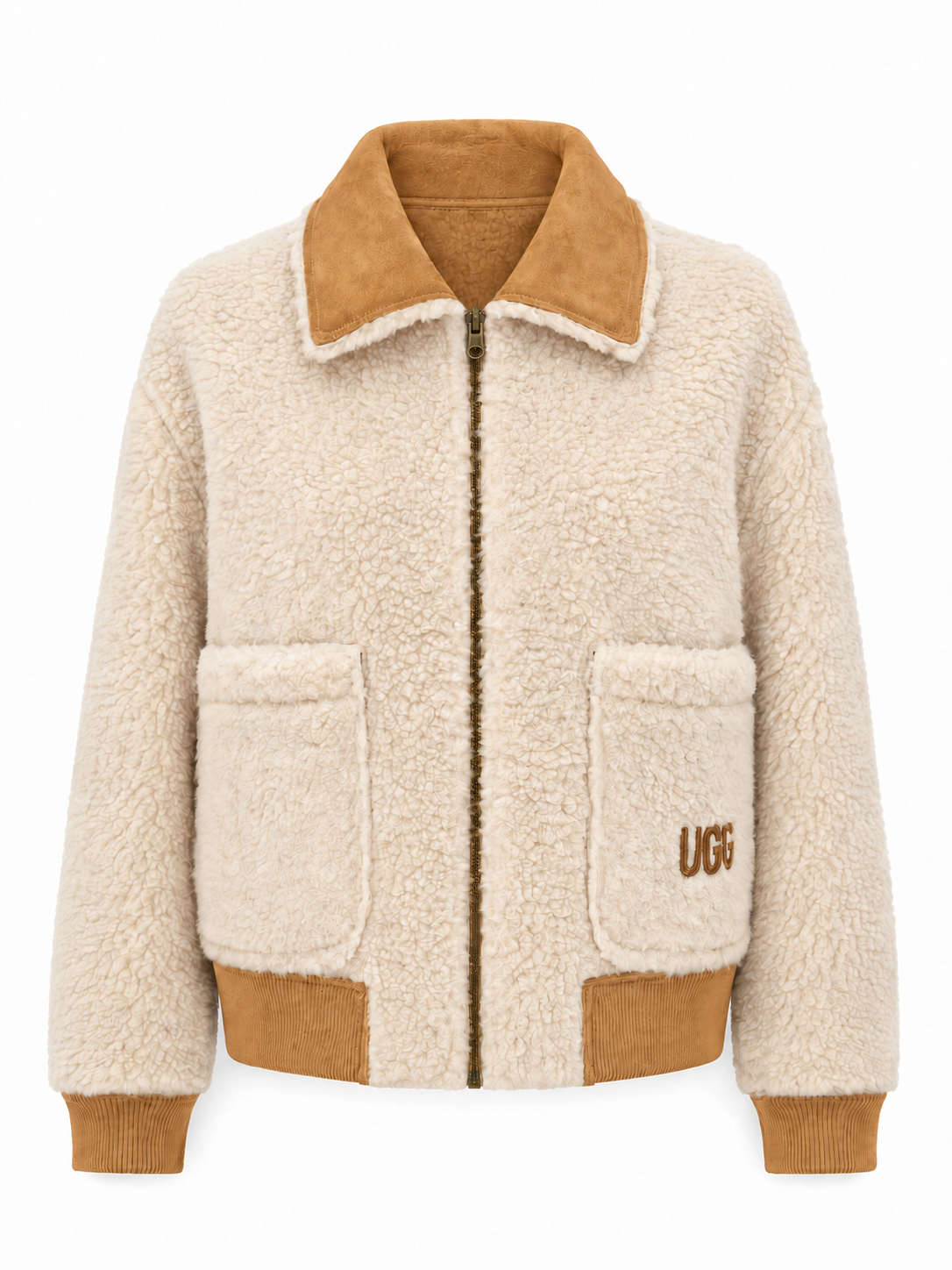 UGG Women's Bondi Reversible Bomber Jacket - Chestnut/Natural